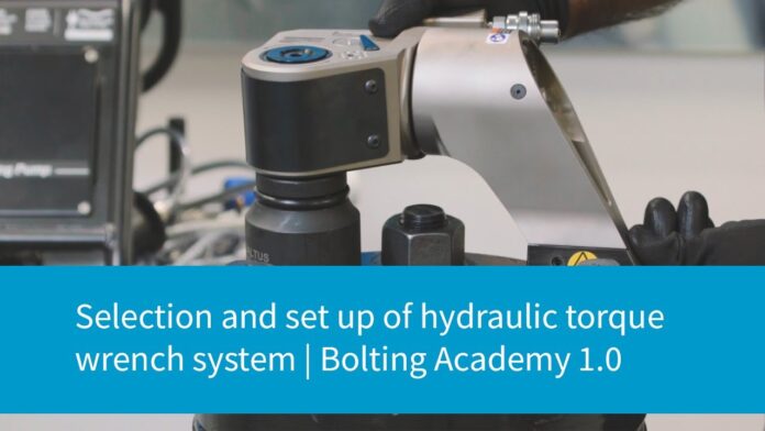 Selection and setup of hydraulic torque wrench system | Bolting Academy 1.0