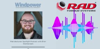 Bài viết: “Windpower Engineering & Development – Điểm nổi bật về nhà sản xuất Podcast || RAD Torque Systems”