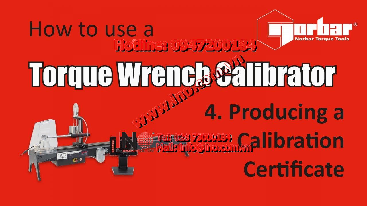 4. TWC Auto – Producing a Calibration Certificate