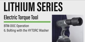6. Bolting with the HYTORC Washer