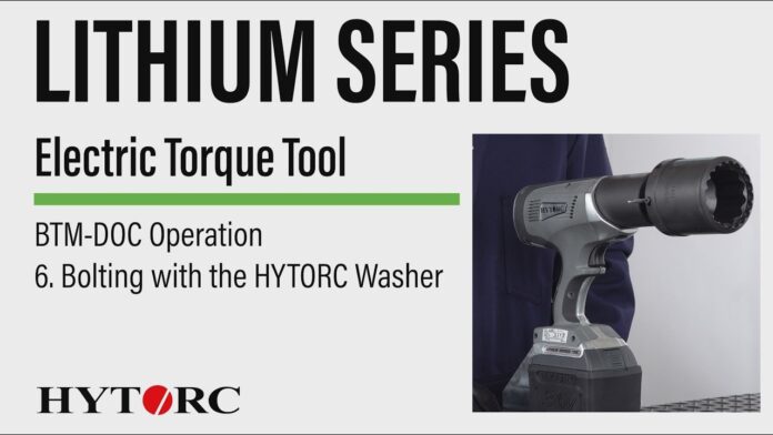 6. Bolting with the HYTORC Washer