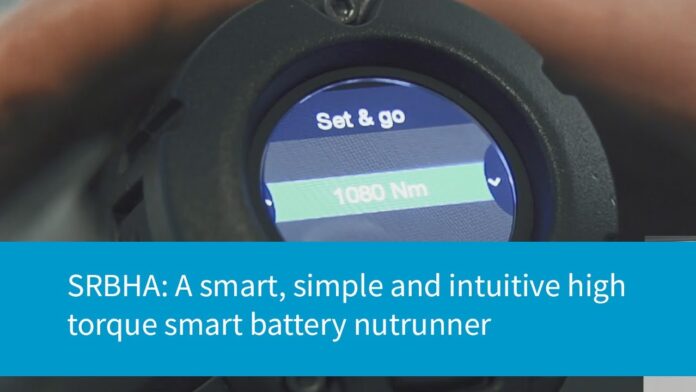 SRBHA: Smart, Simple and Intuitive High Torque Battery Nutrunner | Atlas Copco Bolting Solutions