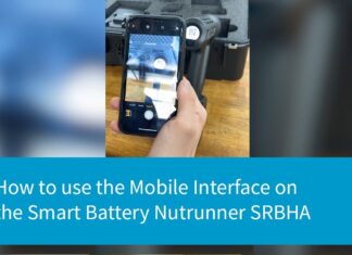 How to use the Mobile Interface on the Smart Battery Nutrunner SRBHA | Atlas Copco Bolting Solutions
