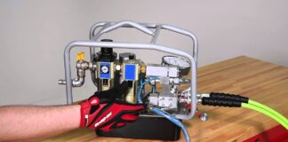 HTQPP Pneumatically-driven Hydraulic Pump Demonstration