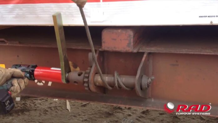 B-RAD Battery Series: Railcar Cable Tensioning Application