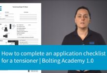 How to complete an application checklist for a tensioner | Bolting Academy 1.0