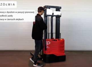 “Xe nâng Stacker chân rộng 1,2 tấn ES12 25DM | Xe nâng điện tay cao nâng Pallet 2 mặt: Giải pháp hiệu quả cho các nhà máy và xưởng sản xuất”