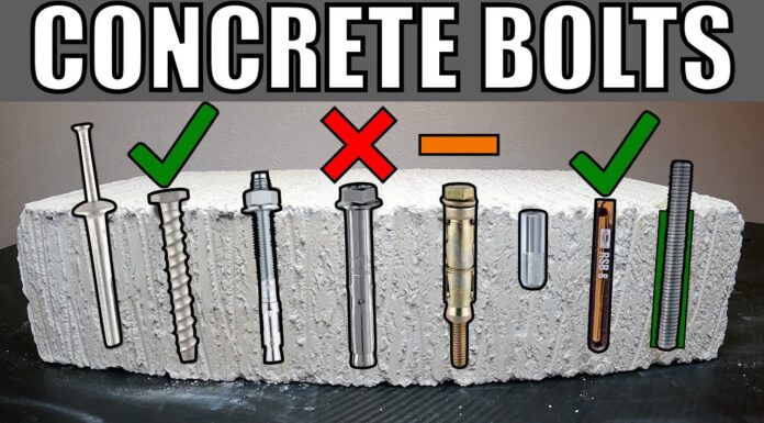 CONCRETE ANCHORS FIXINGS AND BOLTS – GIẢI PHÁP VÀ BÍ QUYẾT CHO VIỆC GẮN KẾT VÀ CỐ ĐỊNH TRONG BÊ TÔNG