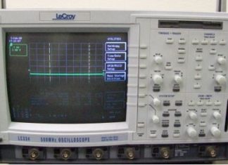 LeCroy LC334 Oscilloscope, Digital: 500MHz,2GSa/s,4ch