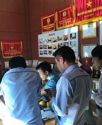 Giới thiệu sản phẩm của kĩ sư INO đến với nhà máy sản xuất Thép VICASA và nhà máy tôn Phương Nam.